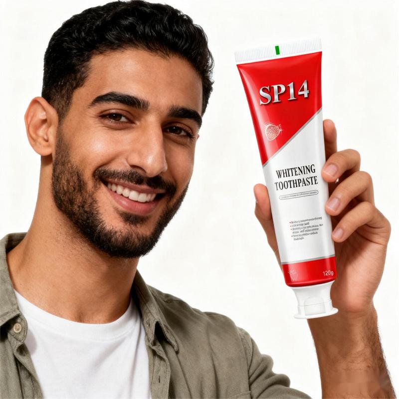 SP14 Upgraded Whitening Toothpaste with Niacinamide Tackles Tough Stains Promotes Oral Health 120g