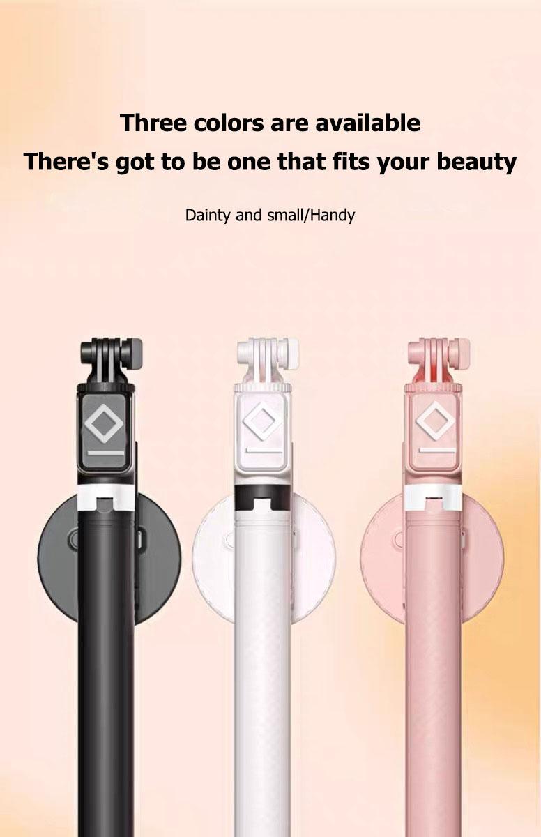 New 6 in 1 Selfie Stick With Fill Light, 67" Phone Tripod & Wireless Remote Page Turner,Bluetooth Camera Video Recording Remote,Music Control, for iPhone ,iPad ,iOS,Android