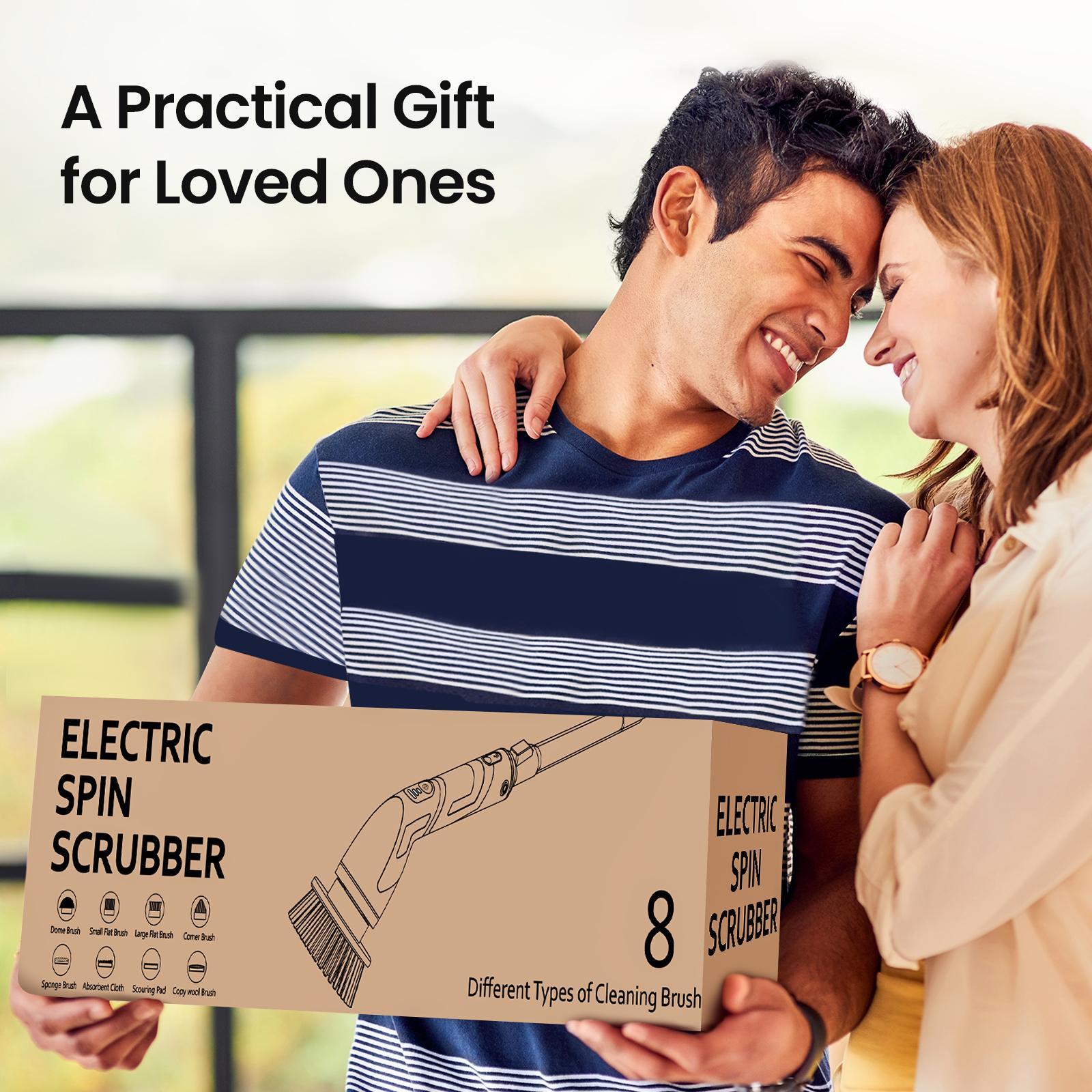 Electric Spin Scrubber, New Cordless Shower Cleaning Brush with Replaceable Brush Heads, Adjustable Speeds, and Adjustable Extension Handle for Bathroom Floor and Tile