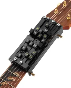 Portable Guitar Chord Presser, Guitar Chord Helper And Trainer for Acoustic Guitar, Guitar Learning Tools for Beginners and Arthritis Player, Develop Confidence Quickly， Get A Sense Of Accomplishment