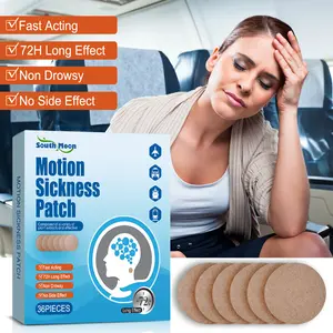South Moon Motion Sickness Relief Patch; Motion Sickness, Air Sickness, Sea Sickness Relief Patch, Enhances Alertness, Refreshes Mind, Rapid Anti-Sickness Protection