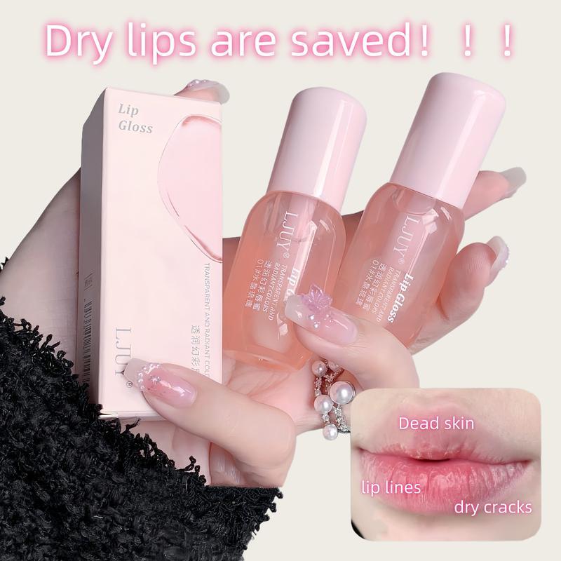 Moisturizing Lip Balm,3 Counts/set Hydrating GlossyLip Glaze Stick Plumping Lip Oil for Girls & Women, FalGift, Christmas Gift, Mother's Day Gift, Lip Stain,Skincare Moisturizer Hydrate Moisture