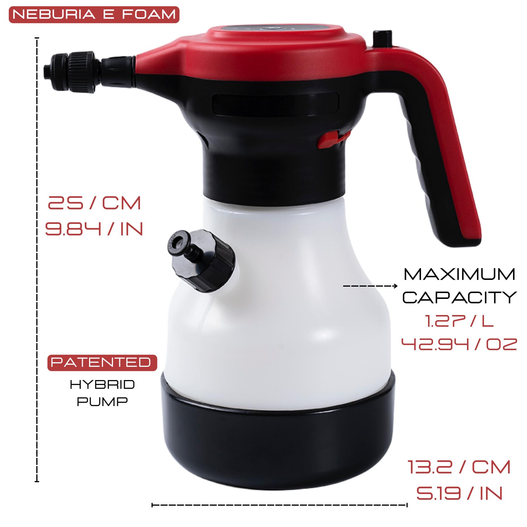 NEBURIA Electric Foam Sprayer,Rechargeable High Pressure Foam Cannon for Car Wash,Auto Detailing,Home & Industrial Cleaning,Professional Foam Sprayer,Pet Bath & Grooming Foam Cannon for Dogs,Cats & Home Cleaning NEBURIA Electric Foam Sprayer,Rechargeable High Pressure Foam Cannon for Car Wash,Auto Detailing,Home & Industrial Cleaning,Professional Foam Sprayer,Pet Bath & Grooming Foam Cannon for Dogs,Cats & Home Cleaning