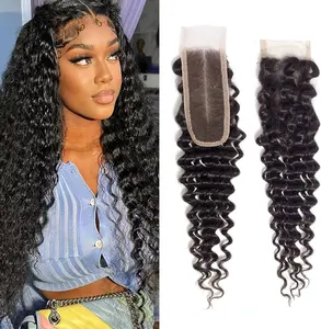 Brazilian Deep Wave 2x6 Transparent Closure