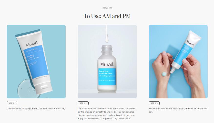 Murad Deep Relief Acne Treatment with 2% Salicylic Acid & Phytosteroid Technology for Severe Acne Healing & Skin Repair