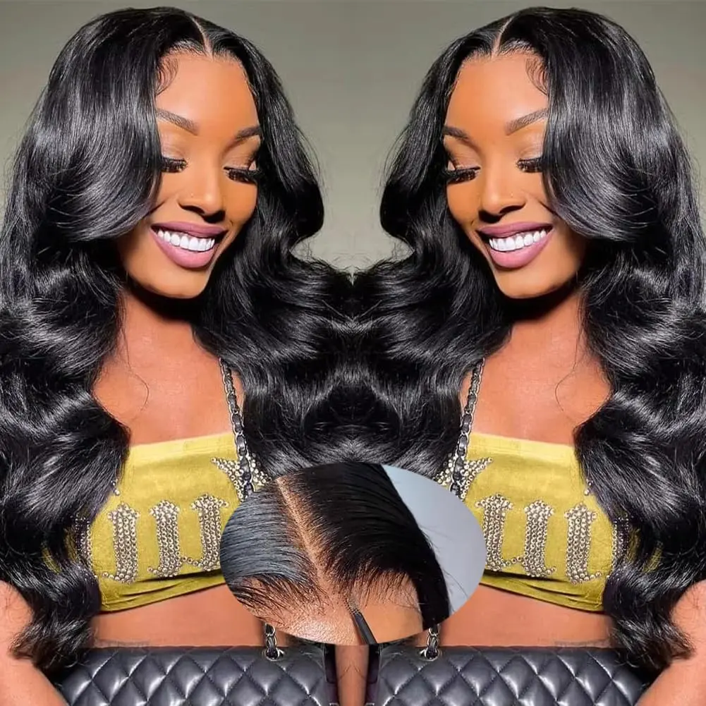 【LIVE ONLY】 Glueless Wigs Human Hair Wig Body Wave 13x4 Lace Front Wigs 24 inch Human Hair Pre Plucked 150 Density Body Wave Wig for Women