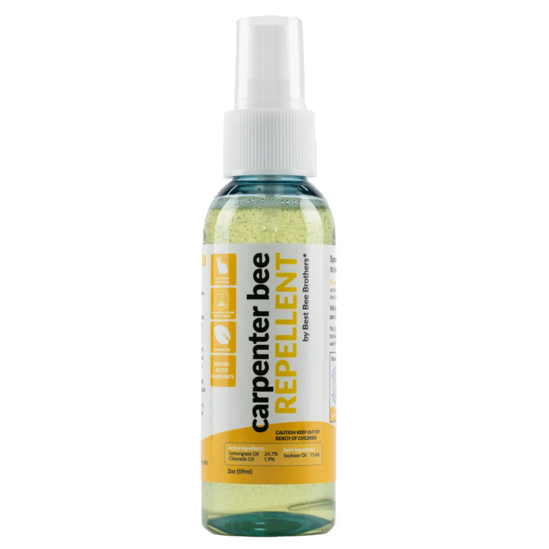 Best Bee Brothers Citrus-Citronella Carpenter Bee Repellent Pump Spray, Outdoor Insect Repellent for Pest Control