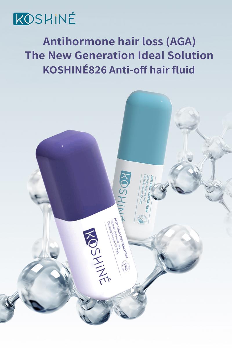 KX-826 DHT Blocker Hair Growth Spray – Patented, clinically proven, blocks DHT at the scalp without affecting hormones. For men & women. 0.9% & 0.5% formulas, 30ml & 60ml. Controls oil in 3 days, reduces hair loss in 1-2 weeks, growth in 4-6 weeks.