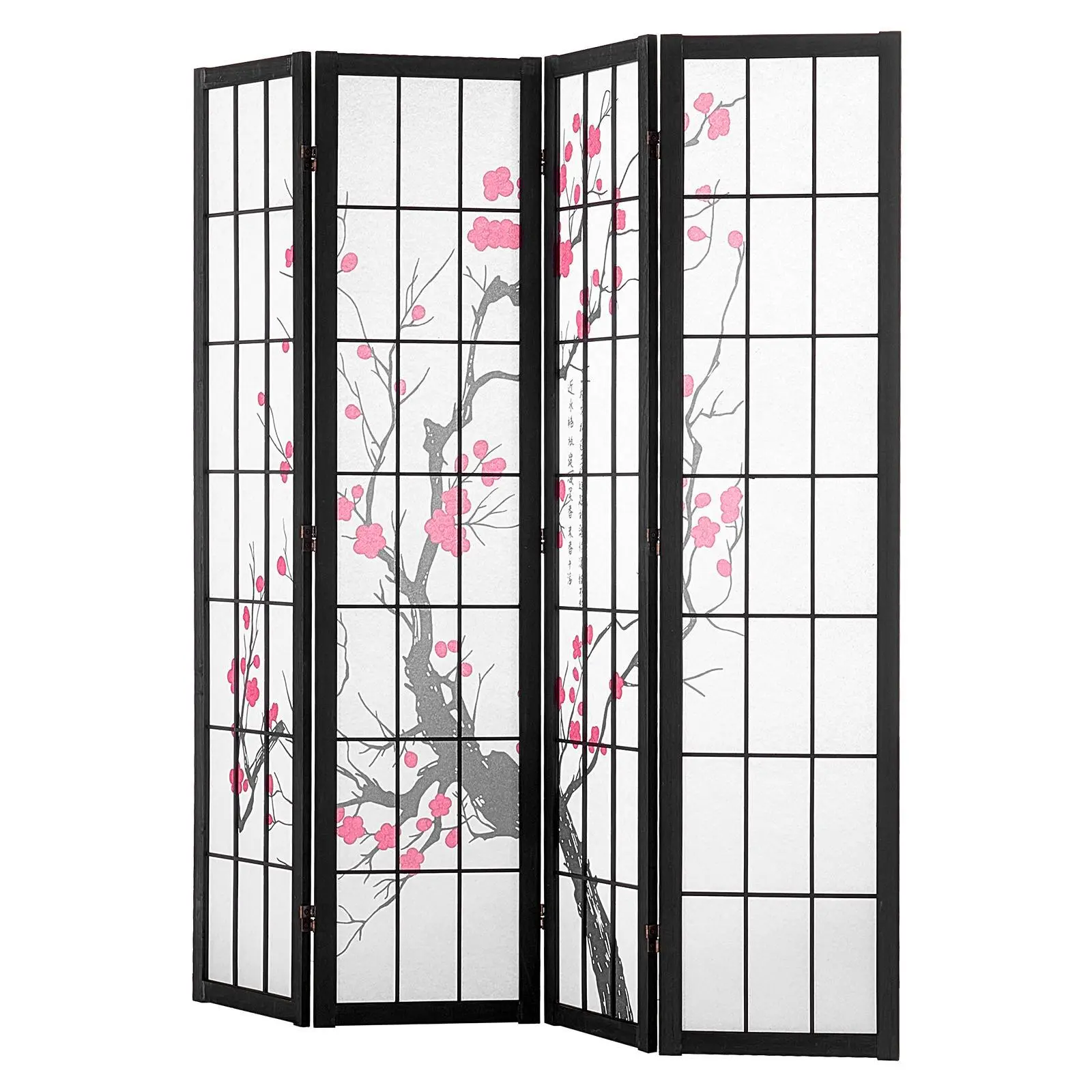 【SummerFinds】VEVOR Room Divider,  , 4 Panel Japanese Room Divider Screen, Wood Folding Privacy Screen Indoor, Japanese Partition Portable Decoration Dividers, for Room Separation Home Office Restaurant & Bedroom