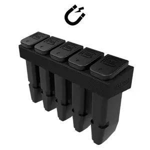 Magnetic Glock 19, 17, 26 Magazine Holder (5 Mags) | Glock 26, Glock 17 Accessories, Glock Airsoft, Mag Rack Organizer