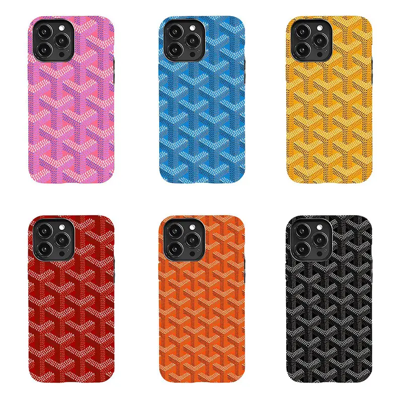 Luxury Parisian Dogtooth Fade-Resist Print Hybrid Shockproof Protection Case - Non-Leather TPU Silicone, Polycarbonate Shell, Customized Easy-Install Durable Cover for iPhone 11-17 Pro Max/Plus, Galaxy S23-25 Devices (None Leather Alternative)