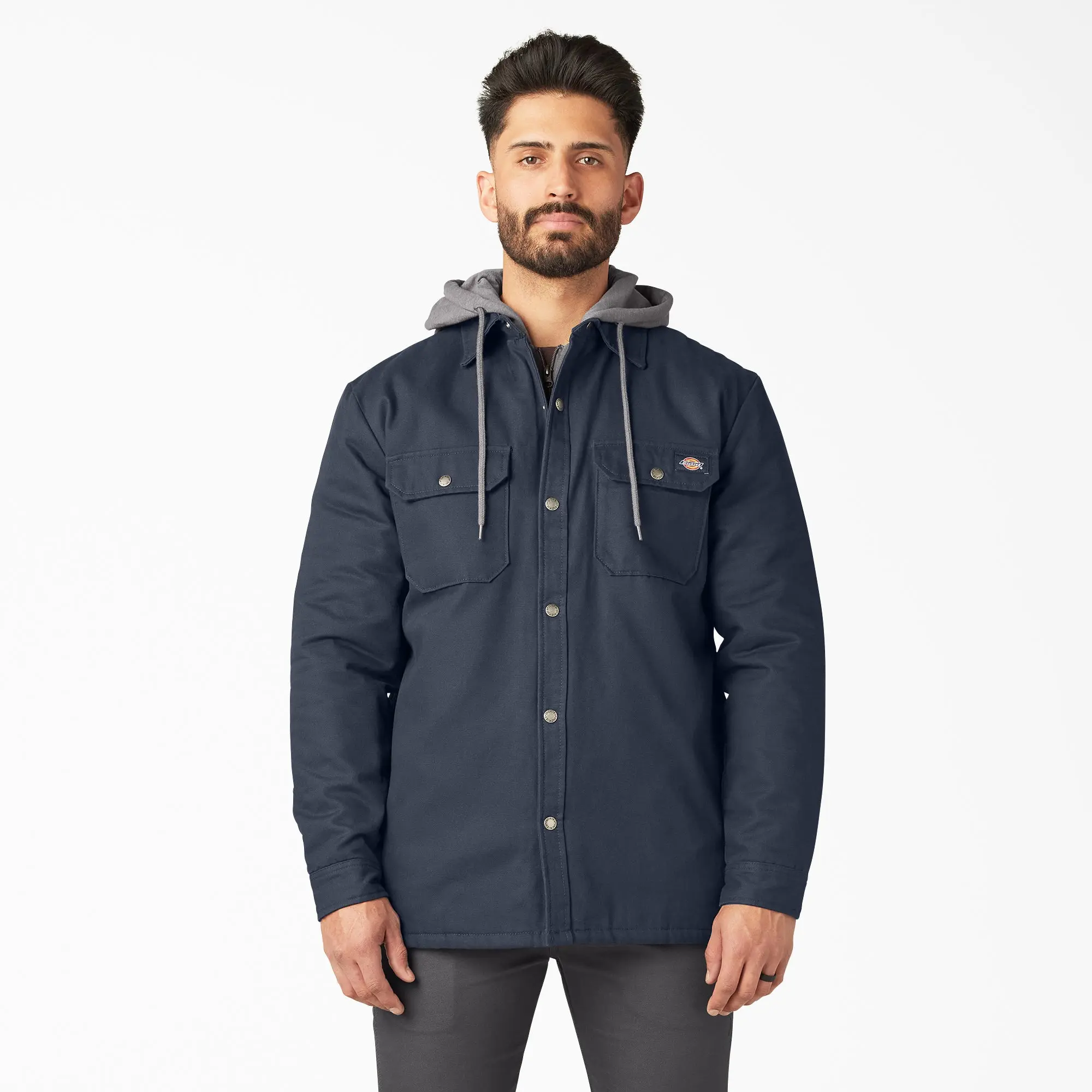 Water Repellent Duck Hooded Shirt Jacket Water Repellent Duck Hooded Shirt Jacket