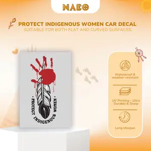 Protect Indigenous Women Decal - MMIW Awareness Sticker 4" x 4" Waterproof UV Printed for Cars Laptops Flat Surfaces Simple Design