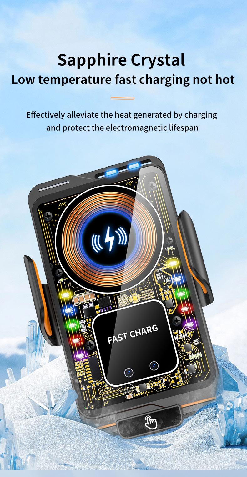 Wireless Charging and Max 66w wired super charging Car Phone mount  Magnet Plug Charging Stand for Android and  Iphone 17 16 15 14 13 12 Pro Max Samsung In Car Mount