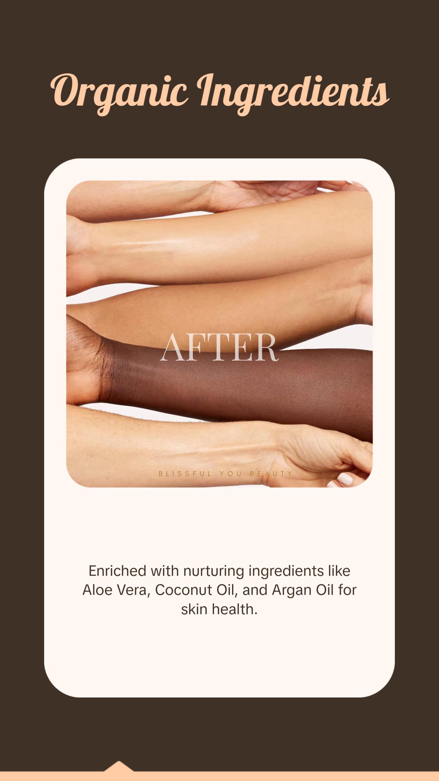 Blissful You Tinted Sunscreen SPF 50 UVA/UVB Protection Broad Spectrum - 50 ml Facial Skincare Aloe Argan bio sun Universal Tinted Moisturizer Sunscreen