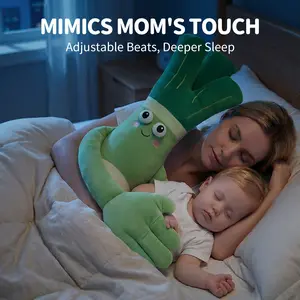 [Baby Stuff Clearance]Green Onion Moon Banana Baby Sleep Companion Doll—A Real Rhythm Pat-Pat Partner for Newborn Sleep and Soothing