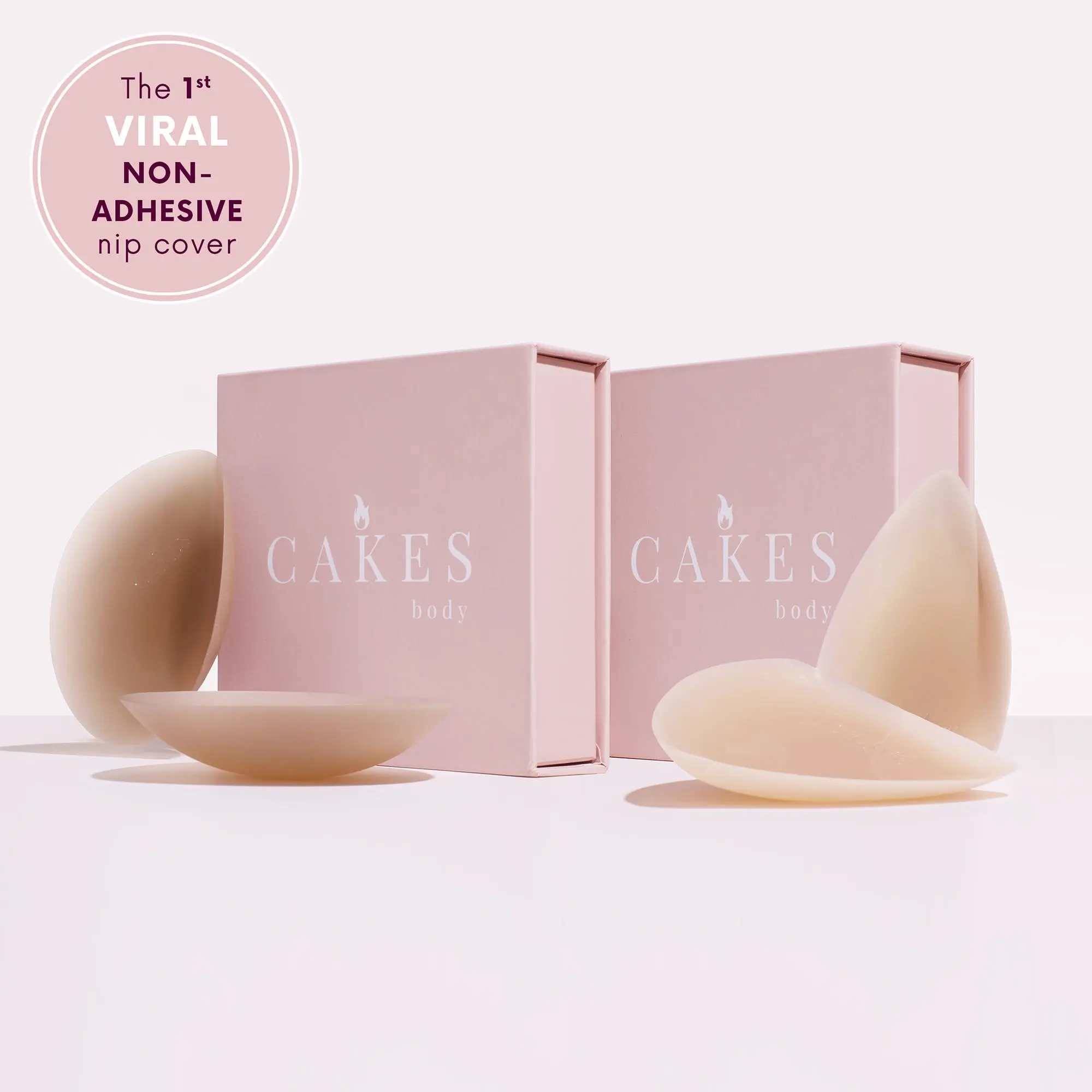 CAKES - Gym & Swim Bundle - CAKES circles & CAKES triangles - Grippy "NOT STICKY" nipple cover. Replacement for foam pads in sports bras and swimsuits