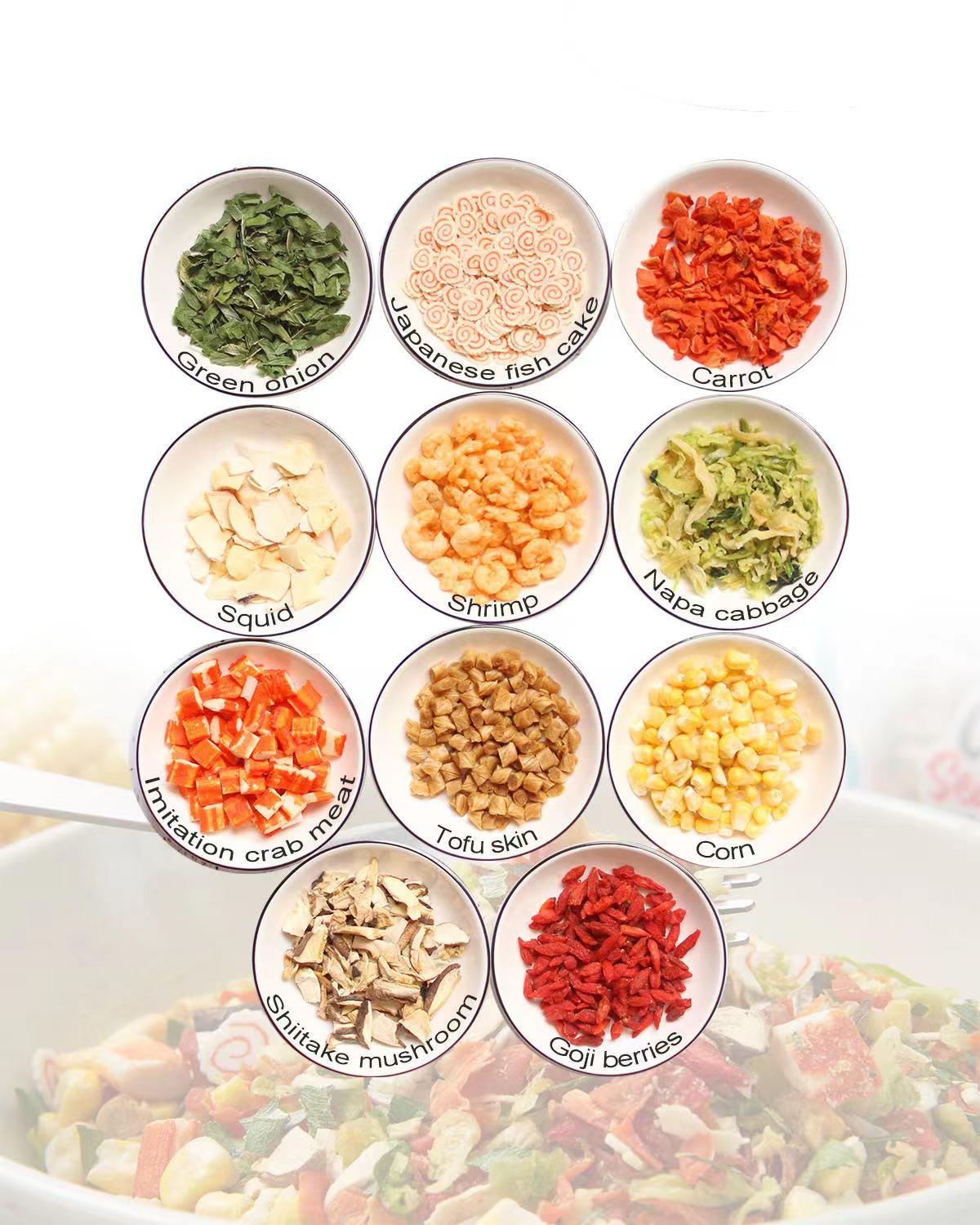 Ramen Toppings Mix - Seafood or Vegetable Upgrade Pack (14oz) | The Ultimate Instant Noodles Hack | Low Sodium Gluten-Free Non GMO | Whole Seafoods & Premium Veggies Mix Ramen Toppings Mix - Seafood or Vegetable Upgrade Pack (14oz) | The Ultimate Instant Noodles Hack | Low Sodium Gluten-Free Non GMO | Whole Seafoods & Premium Veggies Mix