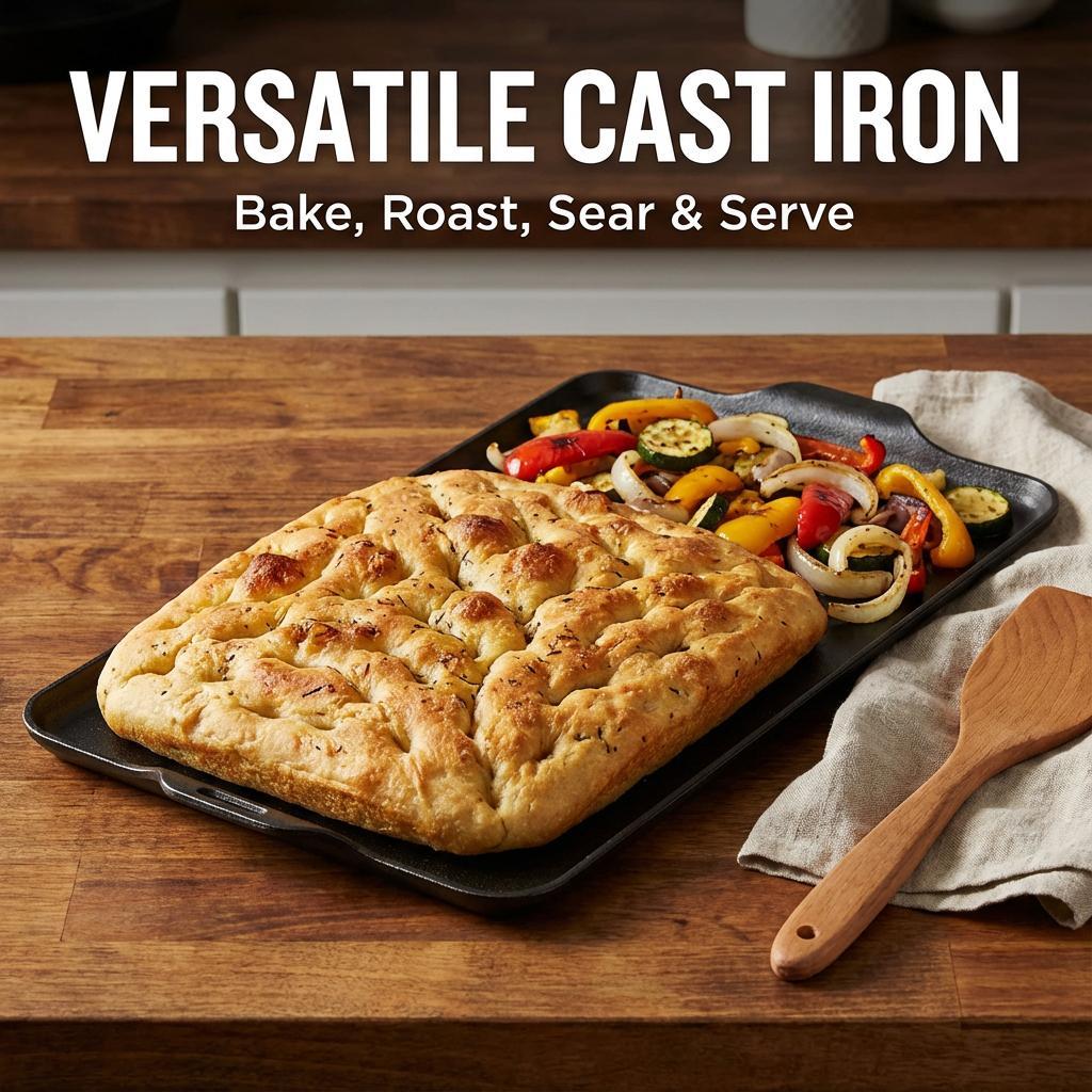 Ceramic Baking Pan, Non-stick Food-grade Baking Pan, Teflon-free Baking Pan, Perfect for Baking Bacon, Chicken Wings, Steak, Ham, Sandwich Bread, and Toast for Family Gatherings.