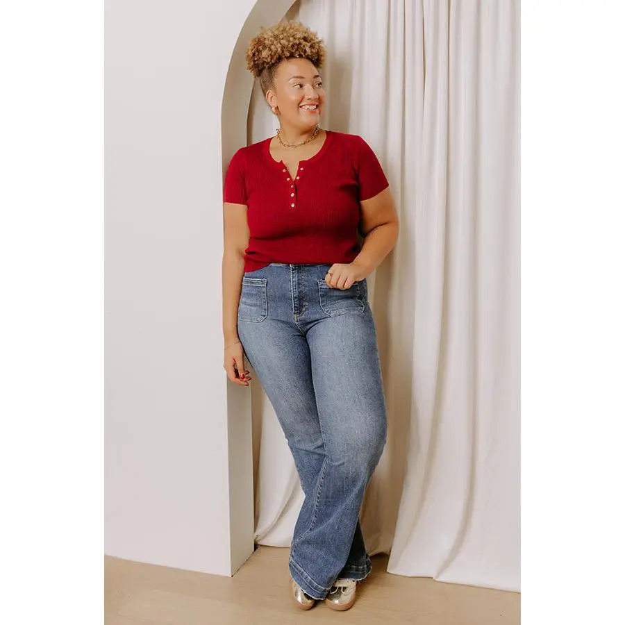 RISEN Emery High Waist Flare Curves