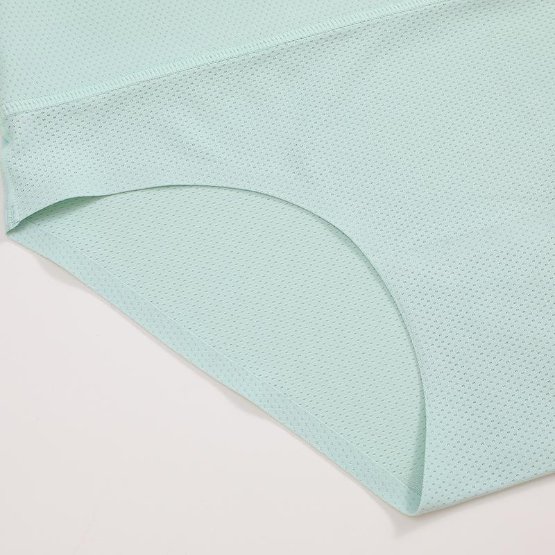 FINETOO 4Pcs  Women's Underwear High Waist Breathable Briefs Comfort  Underpants Ladies Springtok Stretch Smooth Panties 4 Pack Seamless Womenswear