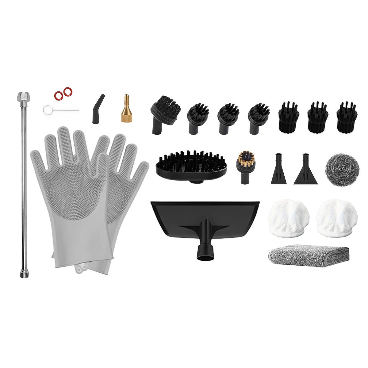 2500W Handheld Steam Cleaner High-Temperature & High-Pressure Portable Car Steamer with 20 Accessories for Kitchen Grease Car Detailing & Bathroom Cleaning