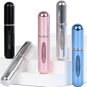 Refillable Perfume Bottle Portable Spray Colonia Bottles High-end Hydrating Transparent Rotating Fine Mist for All Skin Types