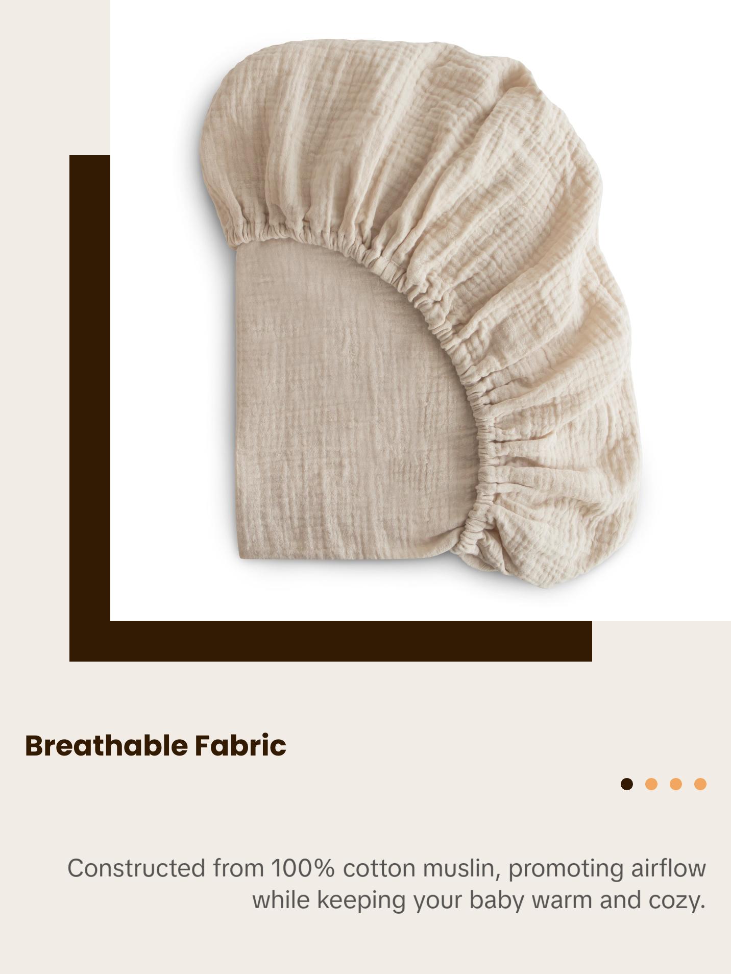 Extra Soft Muslin Crib Sheet