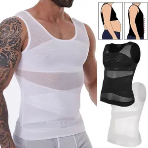 1/2/3 Pack Mens Shapewear Core Hold Midsection Support Chest Guard Invisible Undershirt Smooth Finish Torso Contour Sweat Absorbing Male Apparel Indoor Training Running Gear Tight Fit Bodybuilding Comfort Nude Daily Tops Athletic Gear