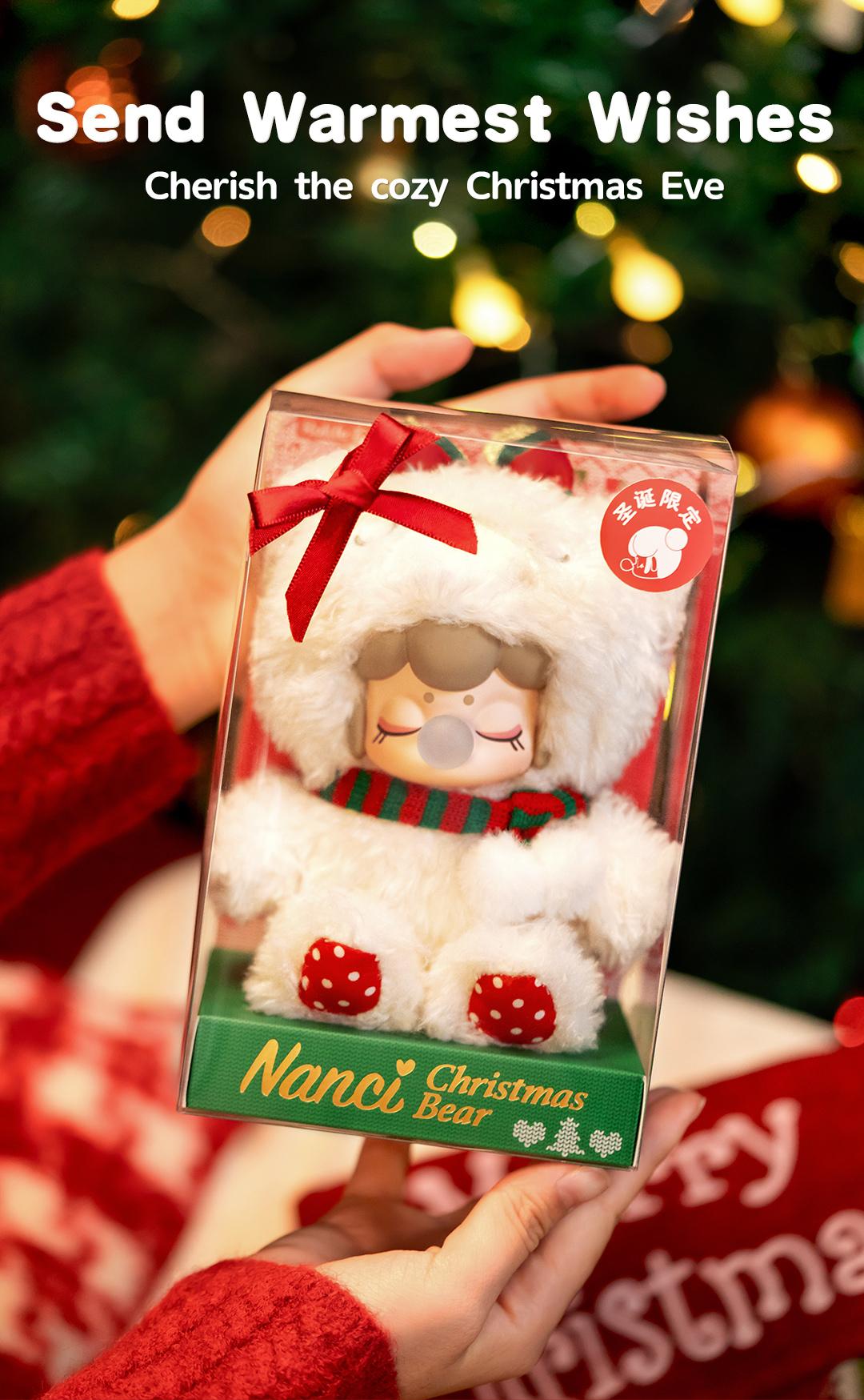 【Limited Edition】Rolife Nanci Christmas Bear Plush Pendant, Xmas Gift Ideas Keychain