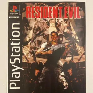 RESIDENT EVIL PS1 Vintage Poster 11x17in