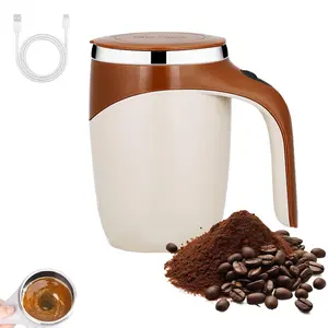 Self Stirring Mug - Rechargeable Automatic Magnetic Electric Coffee Mug, Rotating Cute Mixing Cup Tasse, To Stir Office/Kitchen/Travel/Home Coffee/Tea/Hot Chocolate/Milk