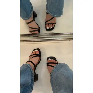 Adelina Wide Fit Mid Strappy Heel - Wide Fit Collection Heel