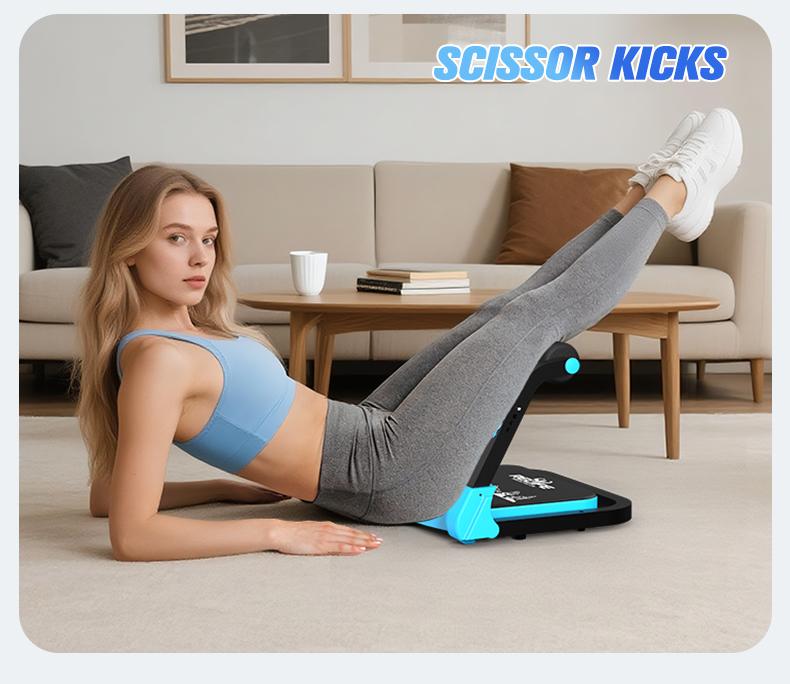 RELIFE Sit-Up Ab Trainer 330LBS Capacity Core Crunch & Roll-Up Machine Home Gym Abdominal Workout Equipment Ideal New Year Gift