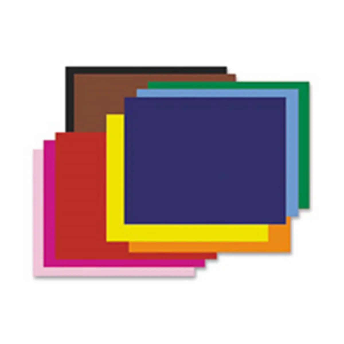 Pacon Corporation 4-Ply Thick Cardboard Poster Board - 22in x 28in, 100-CT Assorted Colorful Sides - Ideal for Art Projects, Painting, Construction - Office Presentation Supplies for Markers, Mats, Block Printing