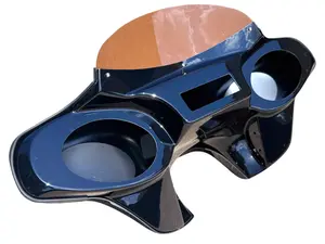 QK Racing Yamaha V Star Vstar 650 1100 Classic Batwing Fairing 6X9 Speaker ABS Plastic Protection Steel Audio Upgrade