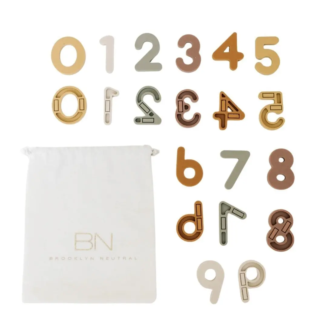 Silicone Magnetic Numbers 20 Piece Playset