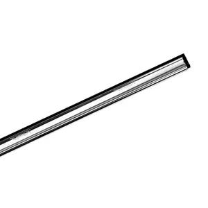 Ettore Stainless Steel Squeegee Channel with Replaceable Premium Quality Rubber & End Clips for Professional Use