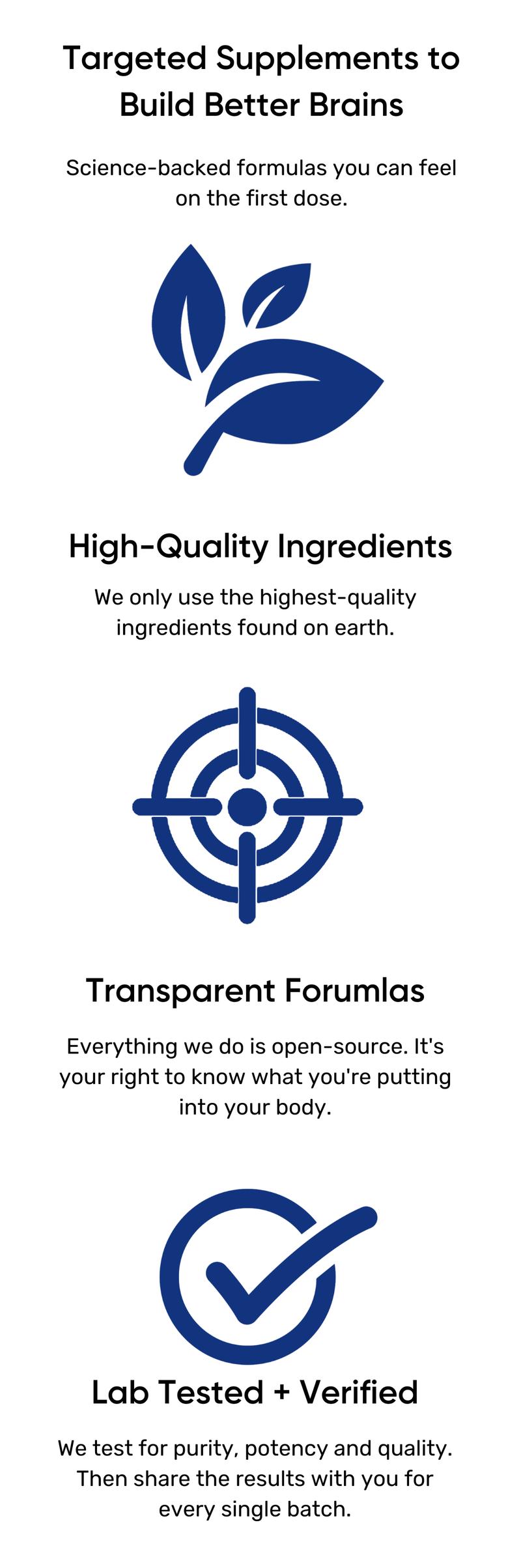 Acetylcholine Brain Food with Thiamin, White Peony, Pantethine, and more - Support Cognitive Function - Brain Supplement - 60 Servings