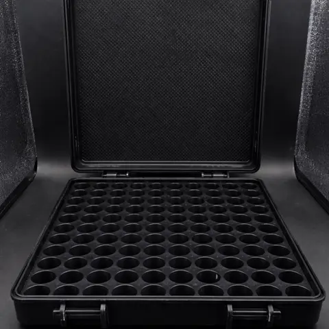 100 Slot Small Bottle Storage Organizer – 3ml Size – 3D Printed Case.