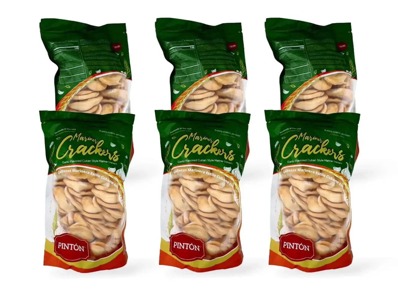 PINTON Marinera Galletas Sailor Cookies - (PACK 6) of Natural Crackers, Ideal Snack