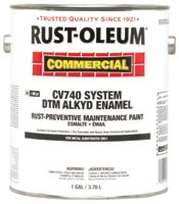 Rust-Oleum 647-255614 Alkyd Enamel Gloss White Rust-Preventative Maintenance Paint, Ideal for Steel Panels, Compatible with Enamel Brushes, Steel Panels Enamel Brushes