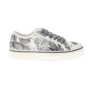 Corkys Womens Waiting List Floral Lace Up Sneakers Shoes Casual - Grey, White