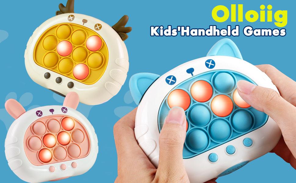 Fast Push Pop Game Toy for Kids – Electronic Puzzle with Lights & Music, Memory Challenge, Multiplayer Mode, Stress Relief Toy for Children