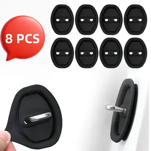 8PCS/16PCS Car Door Lock Latch Cover - Consistent Protection Silicone D-oor Latcch Protecctive Coveer | Protective Covver Installs Guard Latchh Cap Sticker | Doo-r Locck Buckle -tive Covers Noise-Reducin