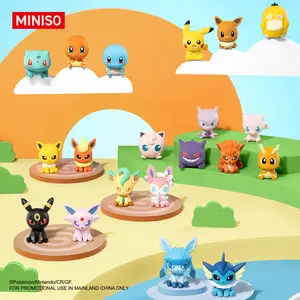 [Random One]MINISO Pokémon Tiny Encounter Figures Vol.2 Blind Box – Eevee & Evolutions Edition – Cute Collectible Mini Figurines, Perfect Gift for Pokémon Fans, Adorable Desk Decor Featuring Eevee, Vaporeon, Jolteon, Flareon & More in Sweet Sitting Poses!