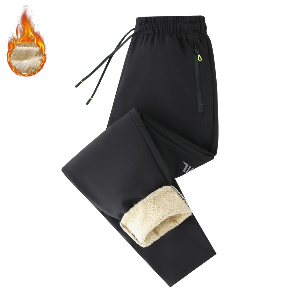 Winter Warm Windproof Thickened Fleece Casual Sports Pants for Cold Weather Activities, Piece, MustHaveBasics, AllDayWear, TrendyLook, BasicStaple, NewCollection, EssentialBasics, 2026 Trendy timeless refined