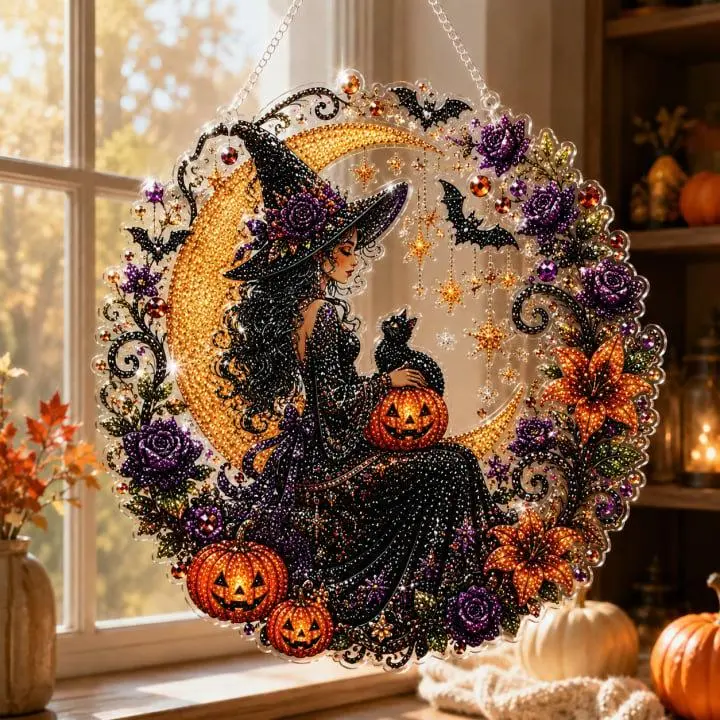 Halloween DIY Hanging Decoration Kit - Handcrafted Cute Craft, Festive Home & Party Decor Supplies, Ornaments
