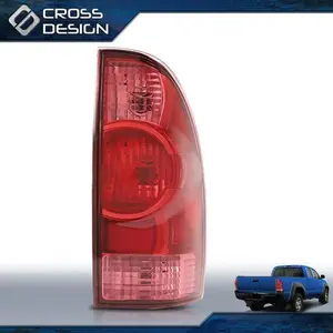 CROSSDESIGN Red Rear Tail Brake Light Lamp Right Passenger Side Fit For 05-15 Toyota Tacoma
