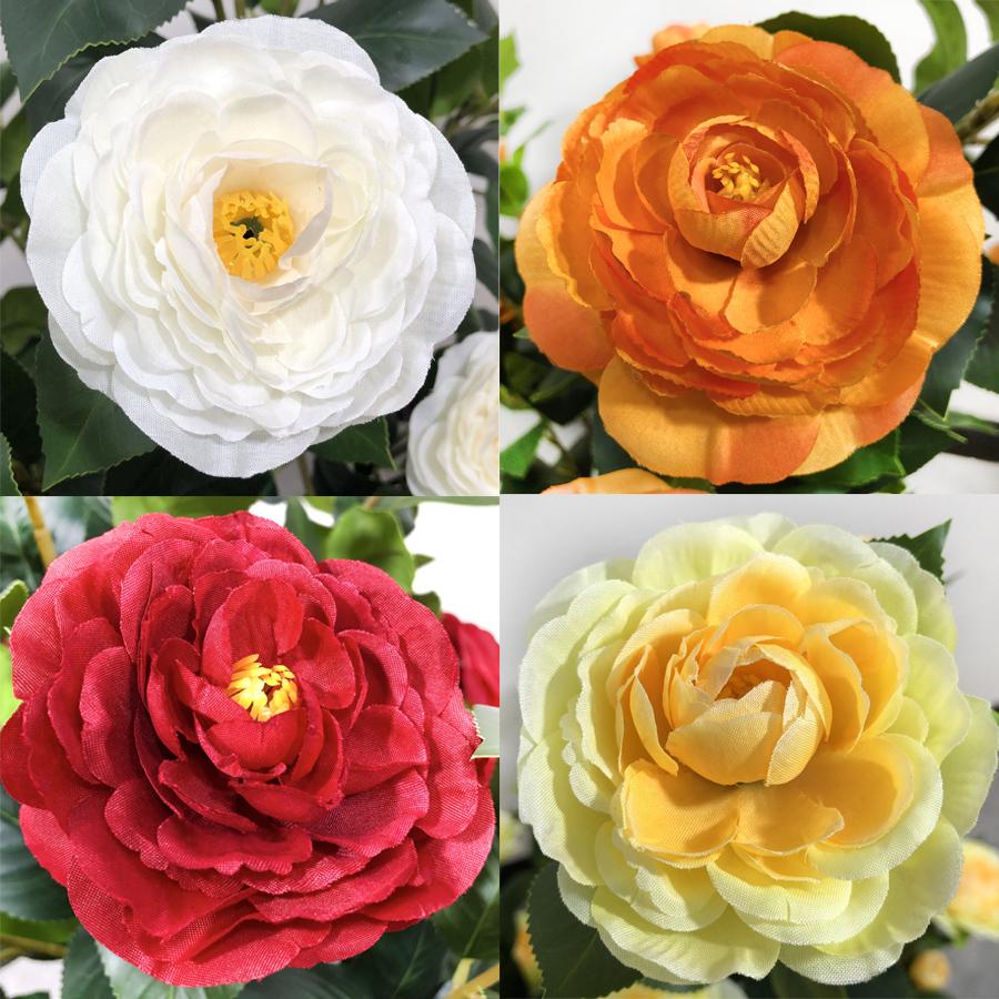 2 Pcs 3-foot Camellia Tree with Decorative Pebbles, Flower Pot, 24 Realistic Flowers, 188 Leaves for Indoor, outdoor courtyard Home Decor 2 Pcs 3-foot Camellia Tree with Decorative Pebbles, Flower Pot, 24 Realistic Flowers, 188 Leaves for Indoor, outdoor courtyard Home Decor